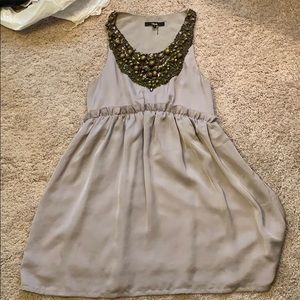 Grey Beaded Dress